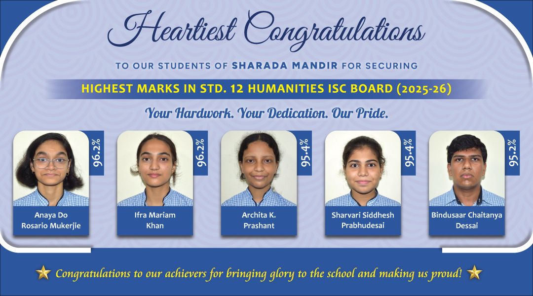 Sharada Mandir 12th Humanities Result